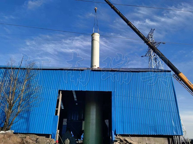 內(nèi)蒙古大型煤泥烘干機(jī)項目安裝現(xiàn)場